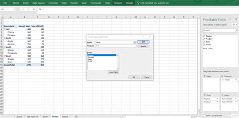 An example of calculating percentages against a specific field in a Pivot Table.