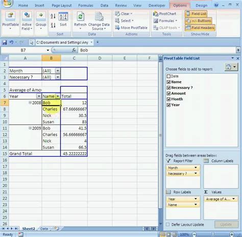 Pivot Table Sorting Tips