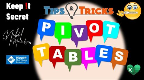 Pivot Table Tips