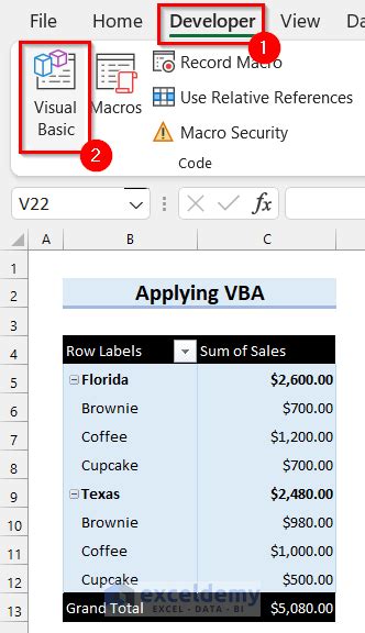 Pivot Table Values With Formatting VBA Code