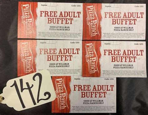 Pizza Ranch Buffet Coupon 5