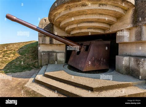 German defenses at Pointe du Hoc, France