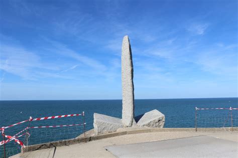 Rangers' monument at Pointe du Hoc, France