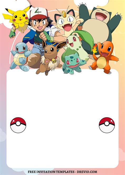 Pokémon Adventure Invitation