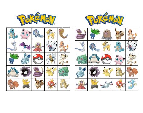 Pokémon Bingo