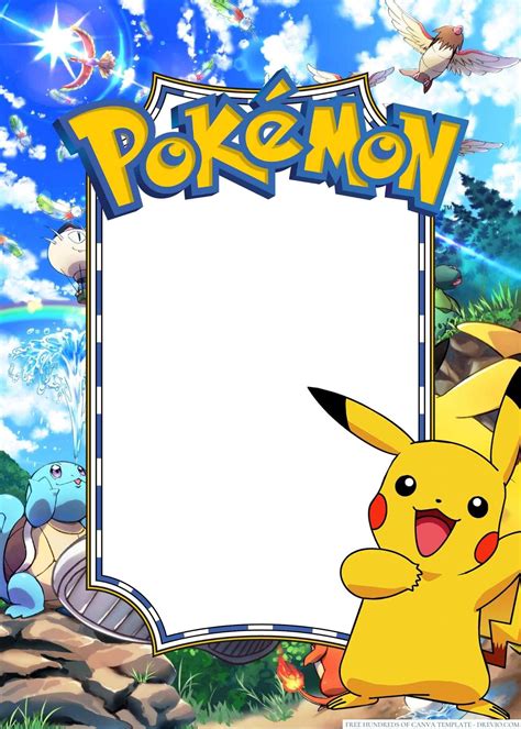 Pokémon Invitation Template 1