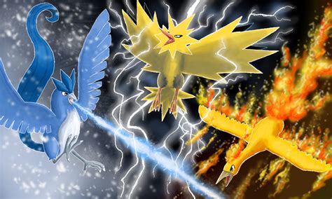 Description of Pokémon Legendary Birds in Battle