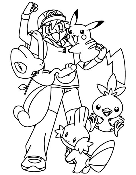 Pokémon coloring pages for children