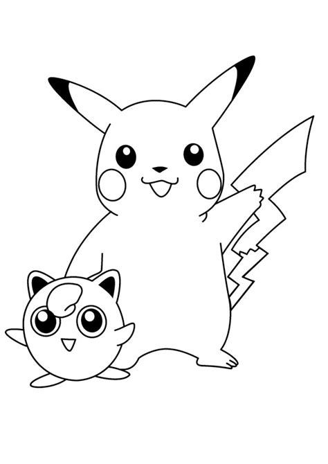 Pokémon coloring pages for preschoolers