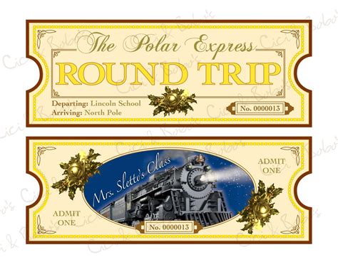 Polar Express Free Printable Tickets