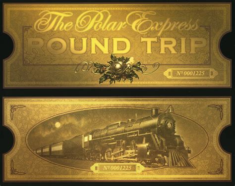 Polar Express Golden Ticket Template 10