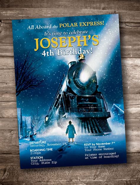 Polar Express Party Invitations