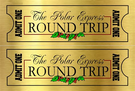 Polar Express Tickets Printable