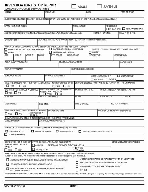 Police Ticket Templates for Word Sample