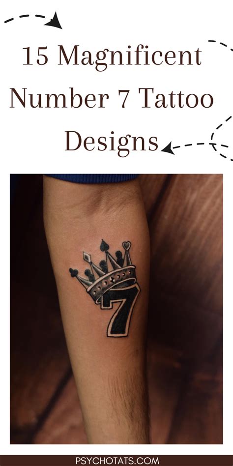 Popular 7 Number Tattoo Ideas