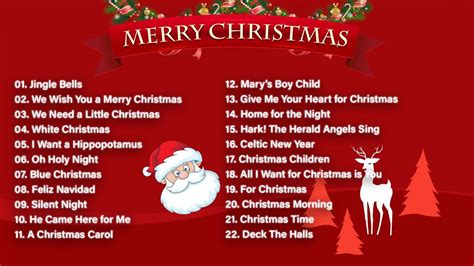 Popular Christmas Carol Songbook Printable