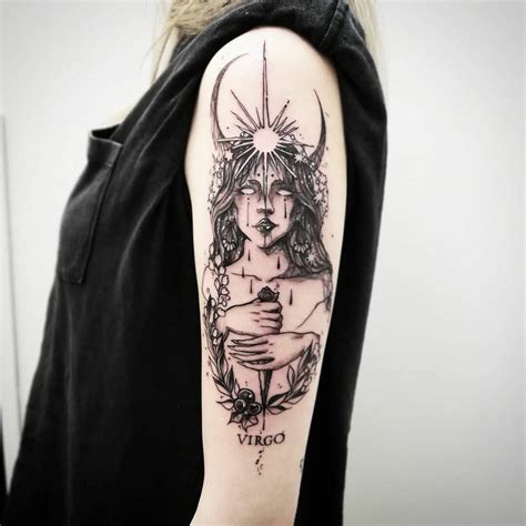 Popular Virgo Woman Tattoo Designs