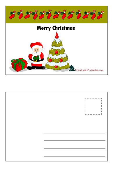 Postcard Christmas Cards for Kids