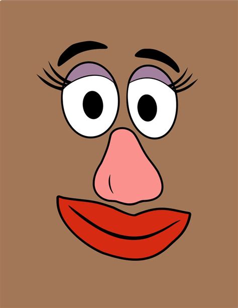 Potato Head Face Printable Template