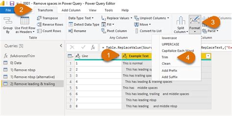 Power Query to Remove Trailing Spaces