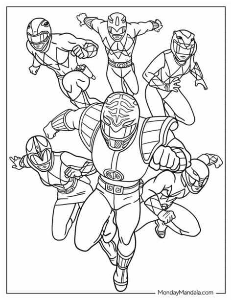 Power Rangers Coloring Pages