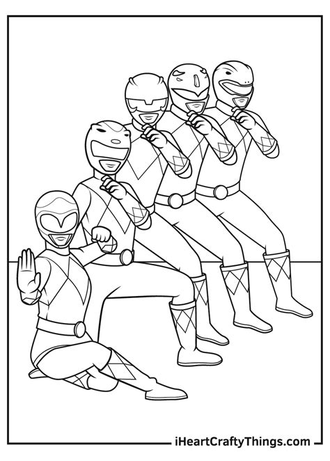 Power Rangers Coloring Pages For Children