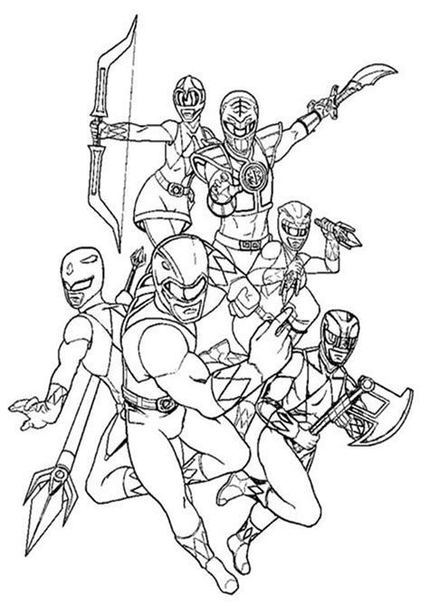 Power Rangers Coloring Pages Printable