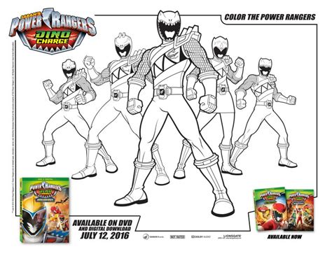 Power Rangers Dino Charge Coloring Pages