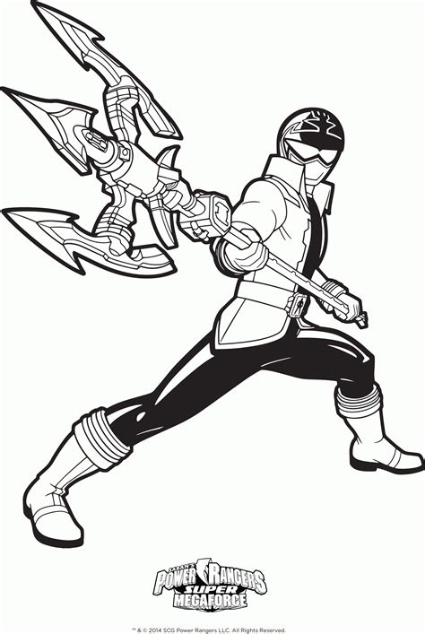 Power Rangers Super Megaforce Coloring Pages