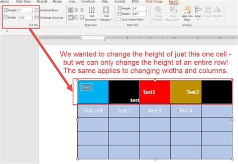 PowerPoint Tables