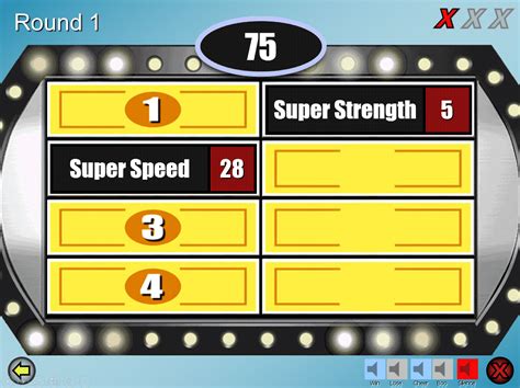 PowerPoint Family Feud Game