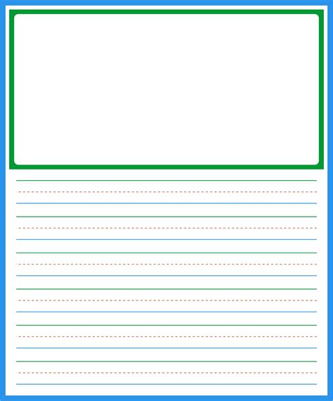 Primary Lined Paper with Border