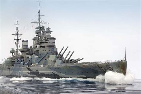 Prince of Wales Battleship at Sea