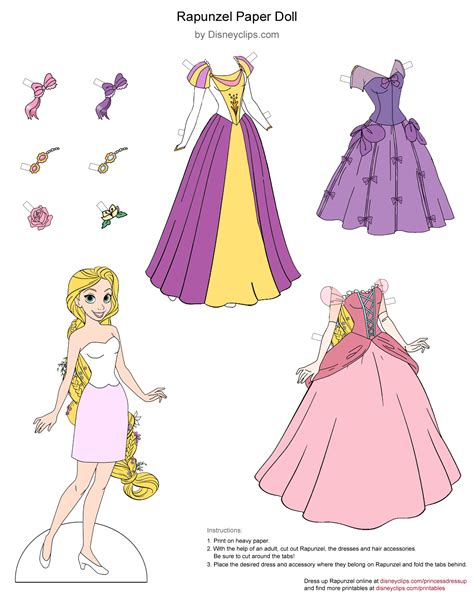 Printable Princess Paper Dolls for Kids