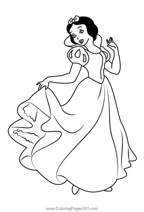 Princess Snow White Coloring Pages