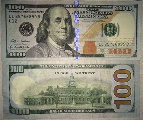 A DIY craft project for a printable $100 bill