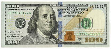 A novelty printable $100 bill