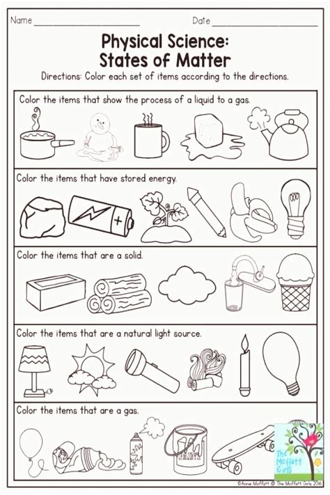 Printable Activity Sheets For Science