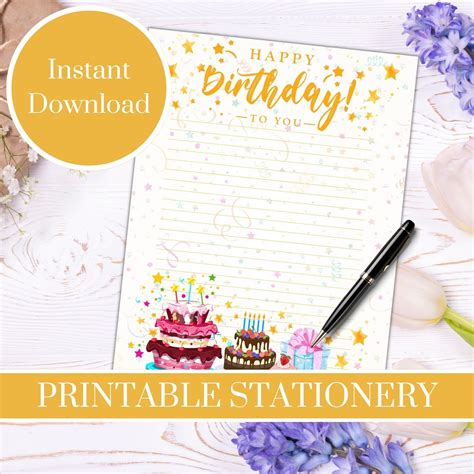 Printable Birthday Letters for Adults