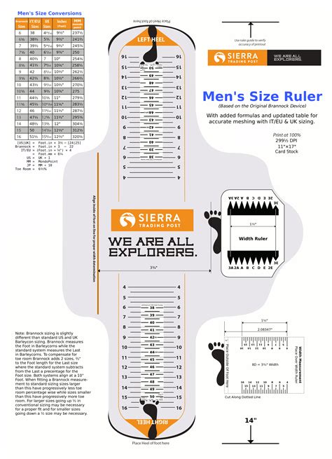 Printable Brannock Device