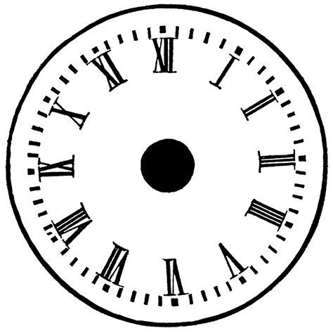 Printable Clock Face Template With Markers