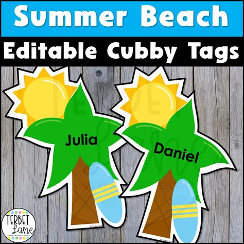 Printable Cubby Name Tags Ideas Example