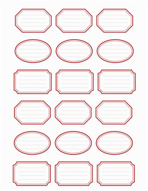 Printable Labels Template Example 2