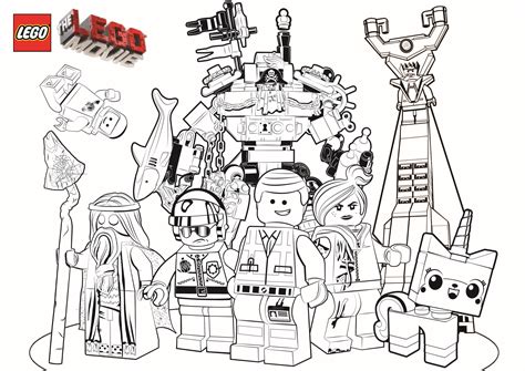 Printable Lego coloring pages for kids