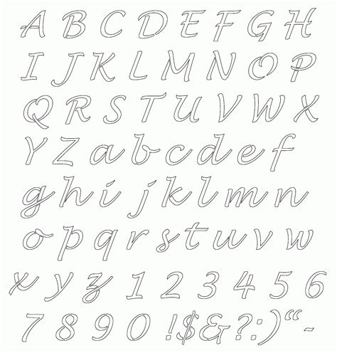 Printable letter stencils image 5