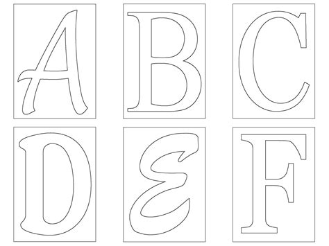 Printable letter stencils image 1