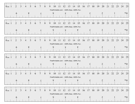 Printable PD Ruler Template