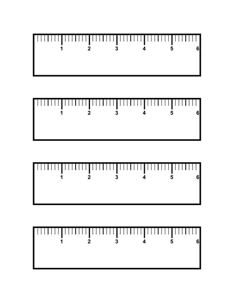 Printable Ruler Template For School