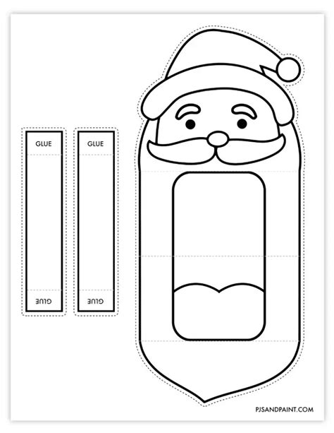 Printable Santa Puppet Idea