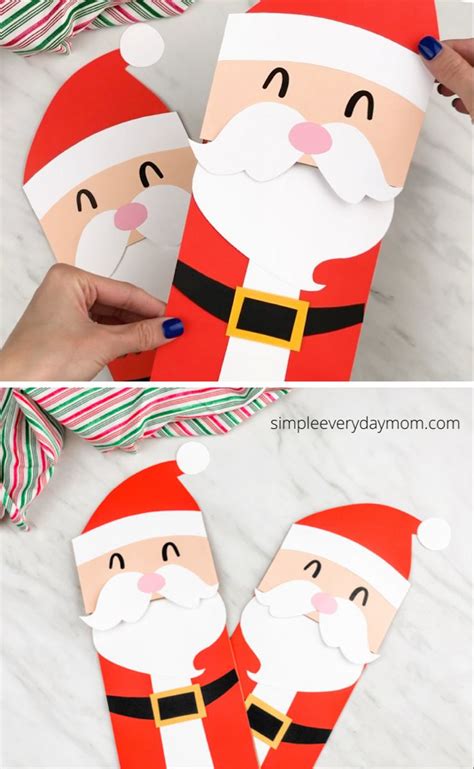 Printable Santa Puppet Template